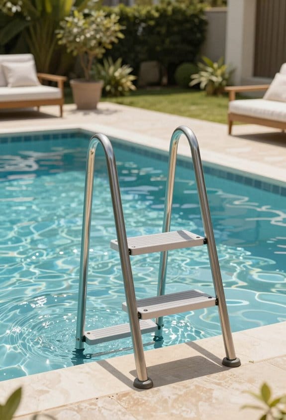 best wide step pool ladders