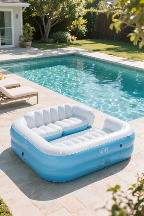 comfortable inflatable pool options