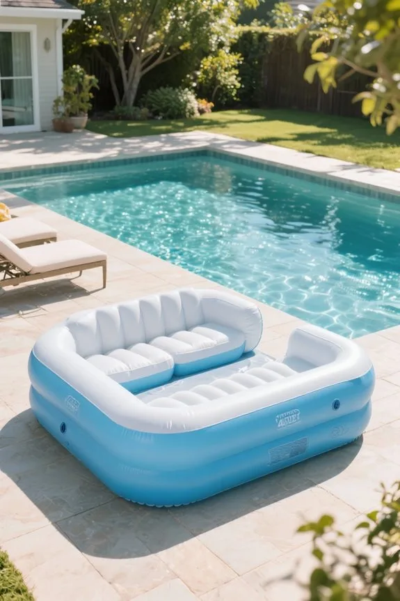 comfortable inflatable pool options