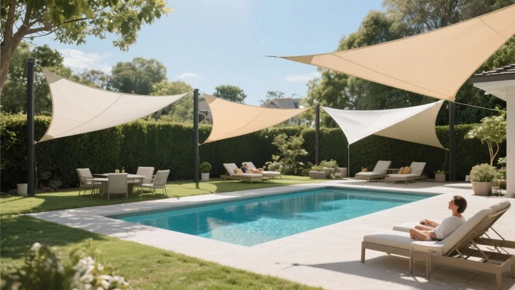 cool summer pool shade