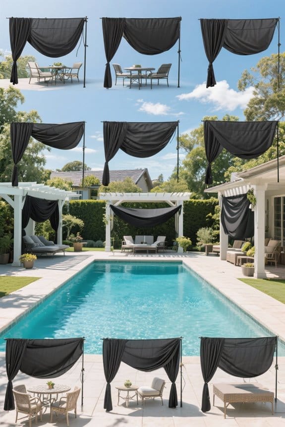 durable uv blocking black cloths