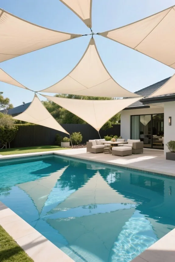 innovative pool shade designs