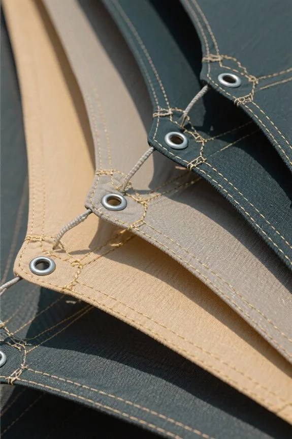 layered shade sails technique
