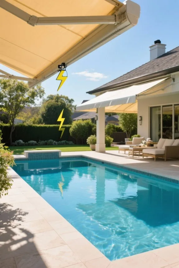 lightning safety for shade