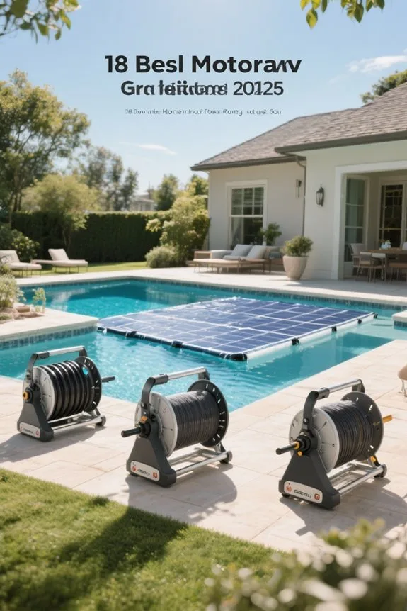 motorized solar cover reels