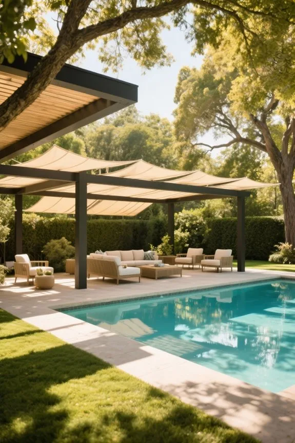 natural meets artificial shade
