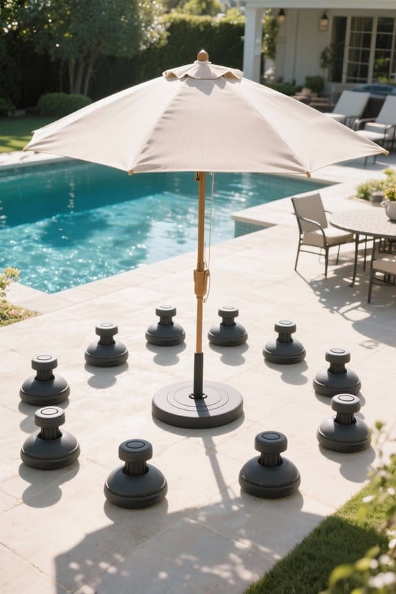 patio umbrella base weights