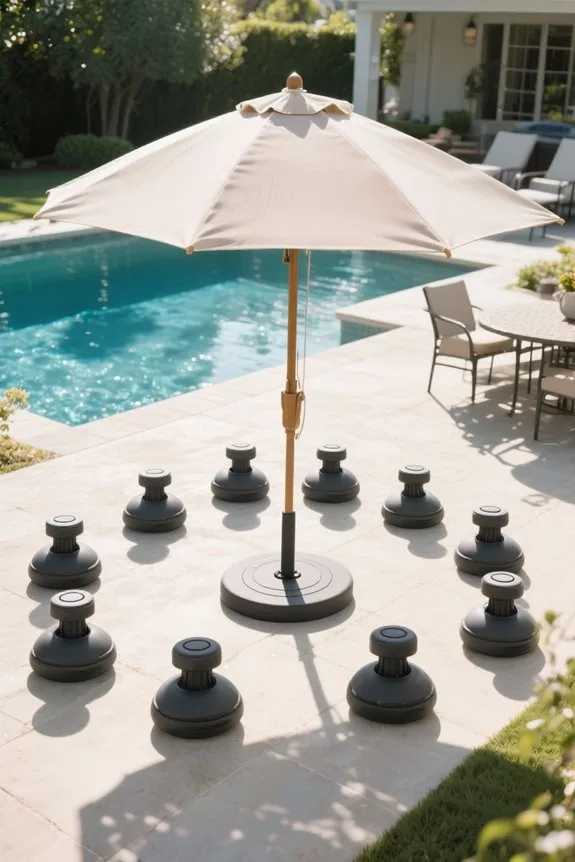 patio umbrella base weights