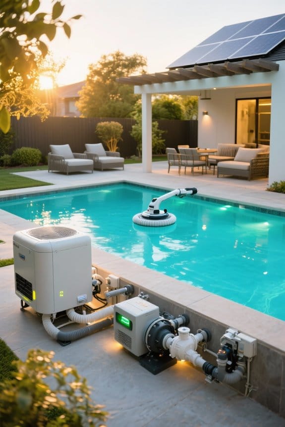 pool equipment energy costs