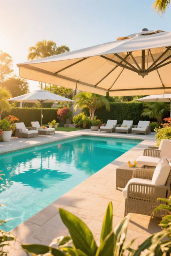 pool party shade options