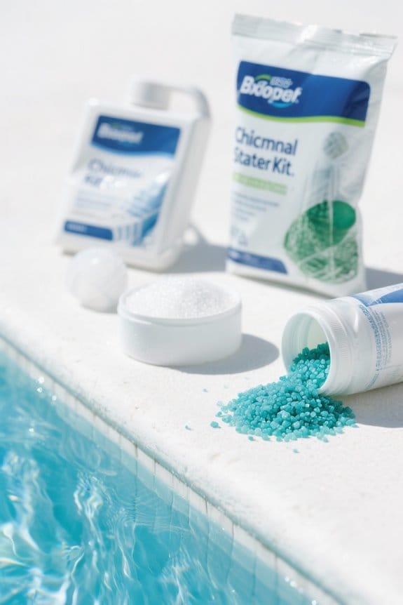 pool size and chemicals
