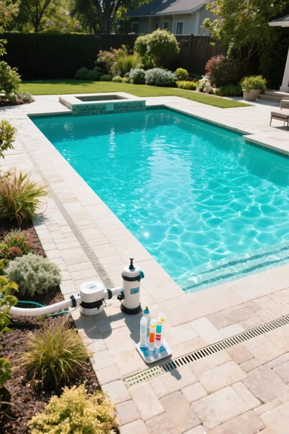 reduce pool chemical usage