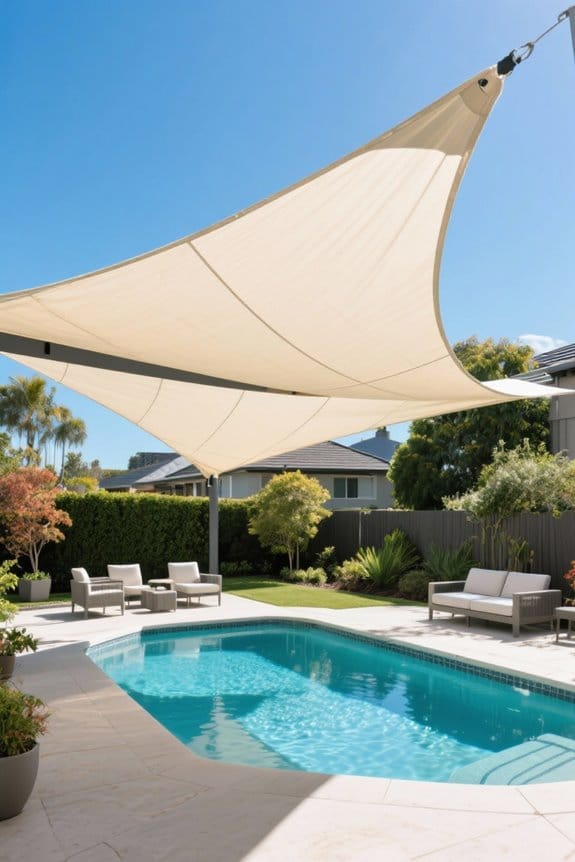 seasonal shade sail removal