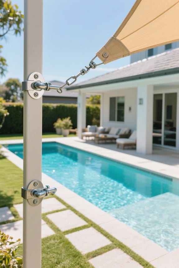 secure shade sail anchors