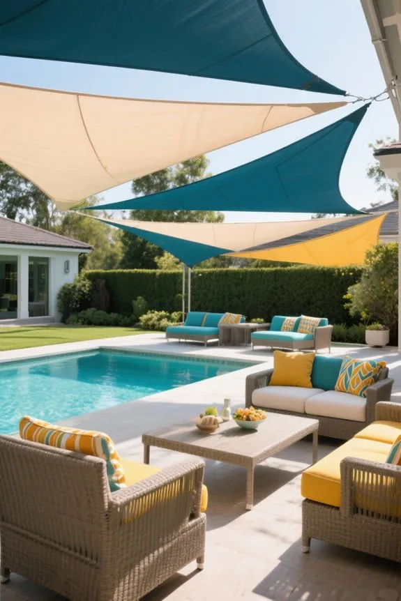 shade sail color coordination