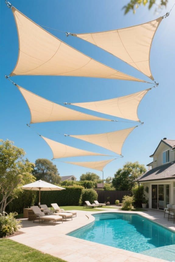 shade sails for summer protection