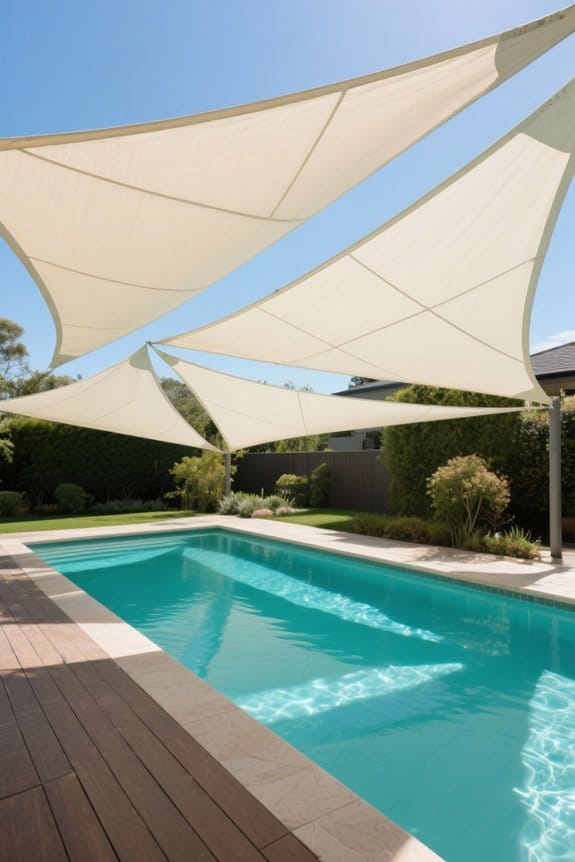 shade sails lower temperatures