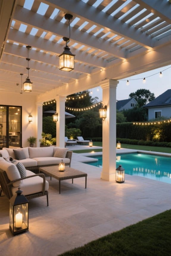 shaded patio lighting solutions