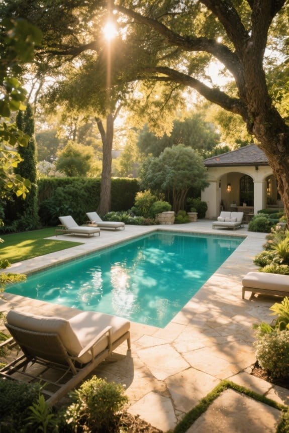 shaded pools inhibit algae growth
