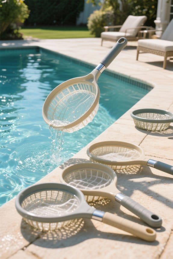 skimmer baskets with handles