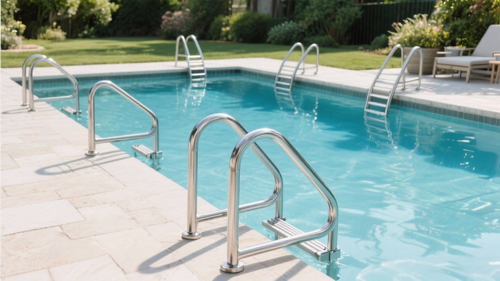 stainless steel pool ladders