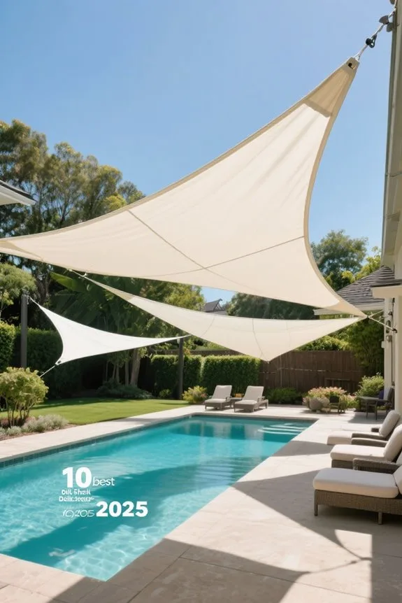 stylish and durable shade sails
