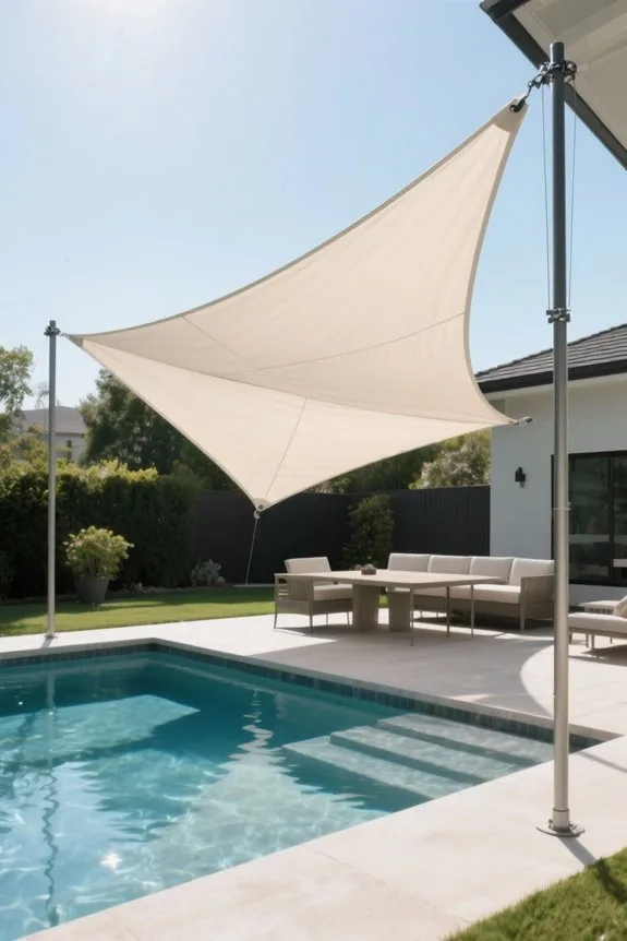 stylish backyard sun protection