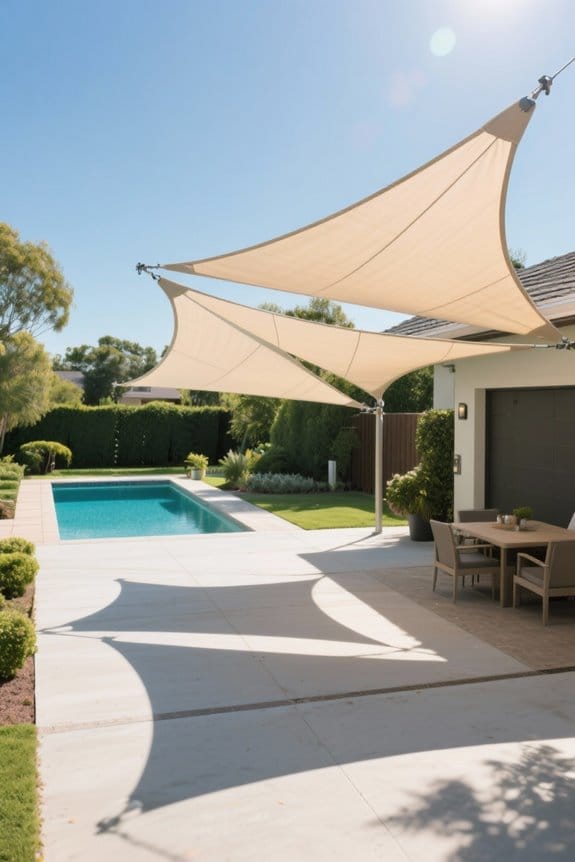 stylish driveway sun protection