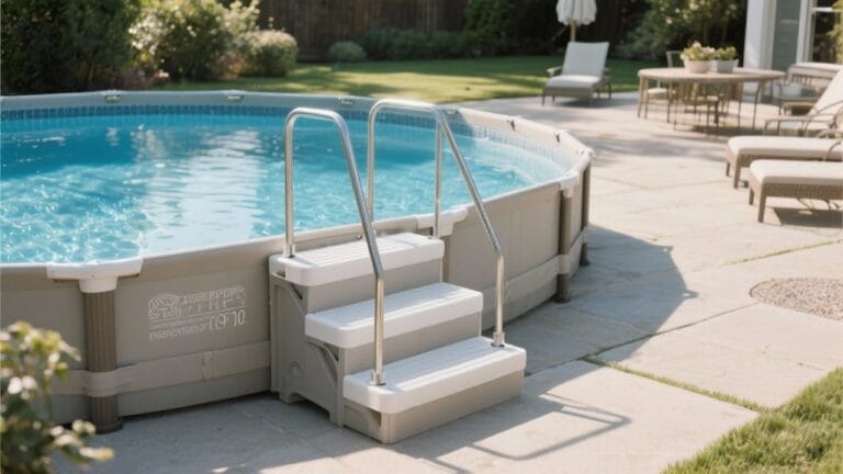 stylish safe pool steps