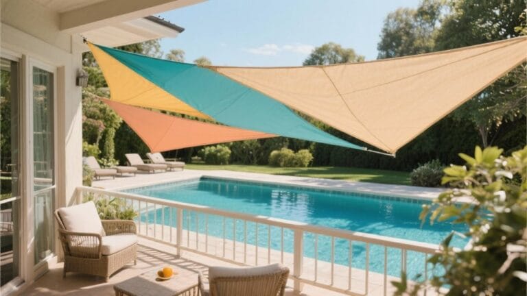 stylish summer balcony shade