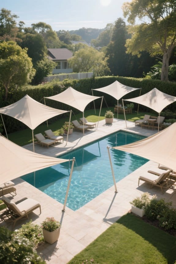 stylish uv blocking shade sails