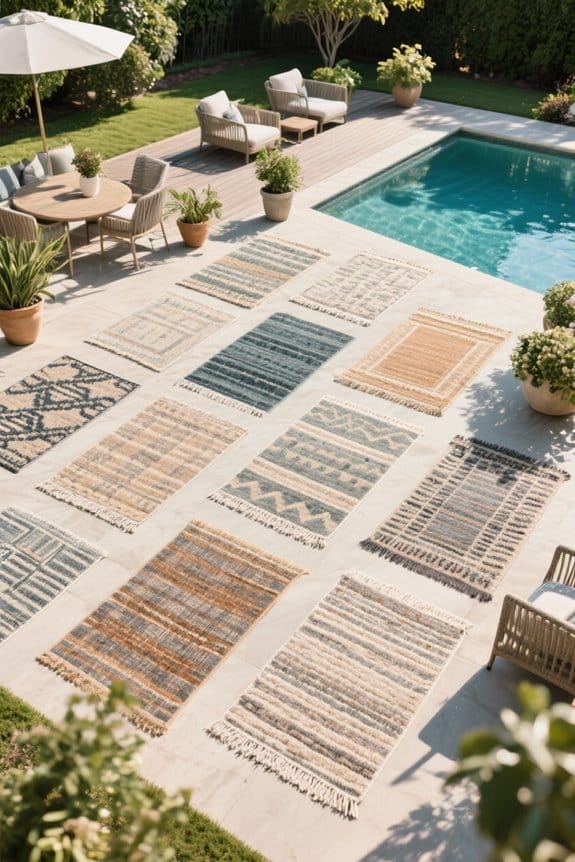stylish weatherproof outdoor rugs