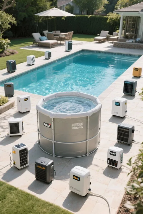 top above ground pool heaters
