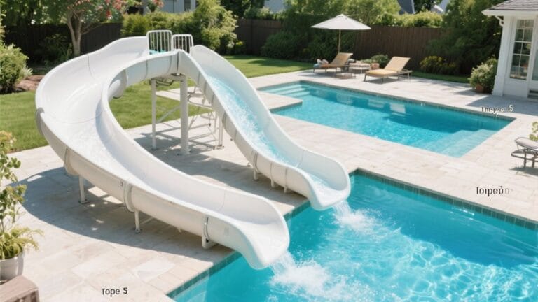 top inground pool slides