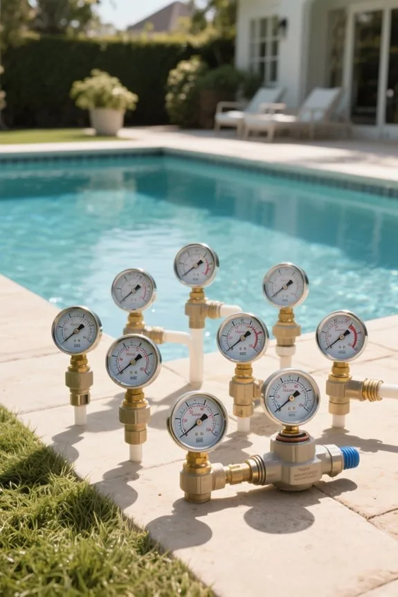 top pool filter gauges