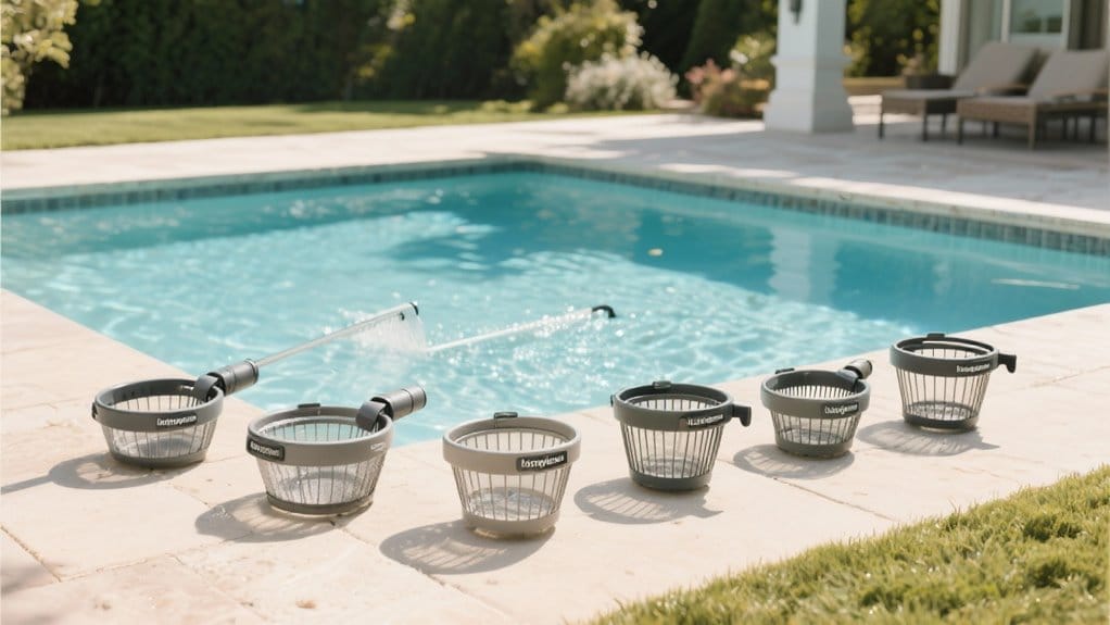 top pool skimmer baskets