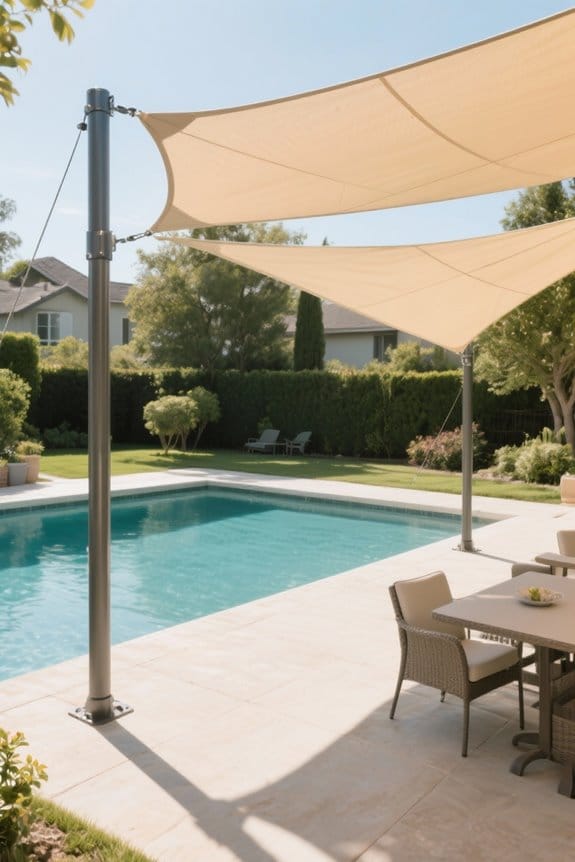 top shade sail pole kits