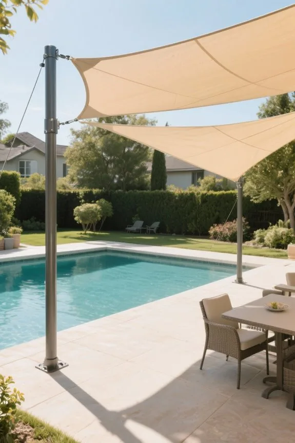 top shade sail pole kits