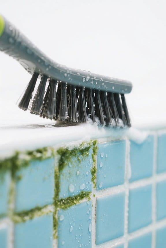 weekly brushing prevents algae