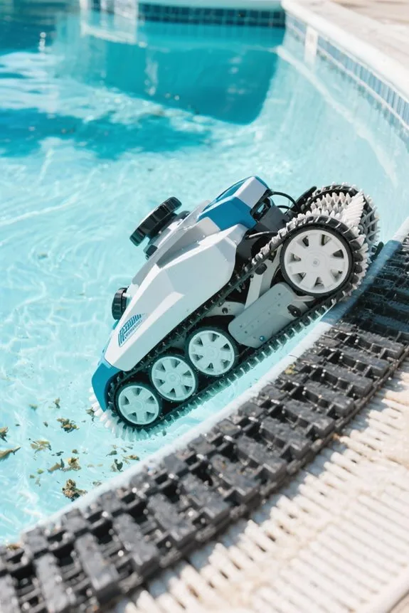 wheel powered pool cleaning efficiency
